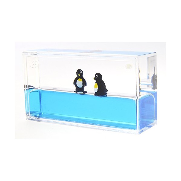 PowerTRC Mini Liquid Penguin Paperweight | Surfing Sea Creatures |