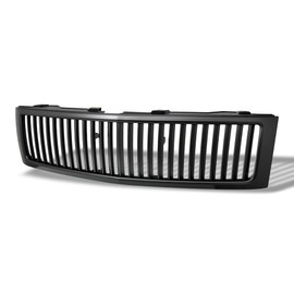 TLAPS 7422450650629 Compatible With 2007-2013 Chevy Silverado 1500 Matte Black Vertical Front Bumper Grill Grille