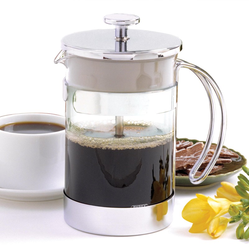Norpro, 5-Cup 5574 Glass/Chrome Coffee/Tea Press