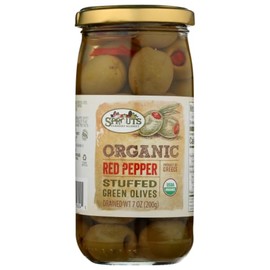 Sprouts Organic Red Pepper Stuffed Green Olives - 7 oz (198g)