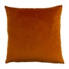 Paoletti Palm Grove Cushion Cover, Velvet, Teal/Rust, 50 x 50cm