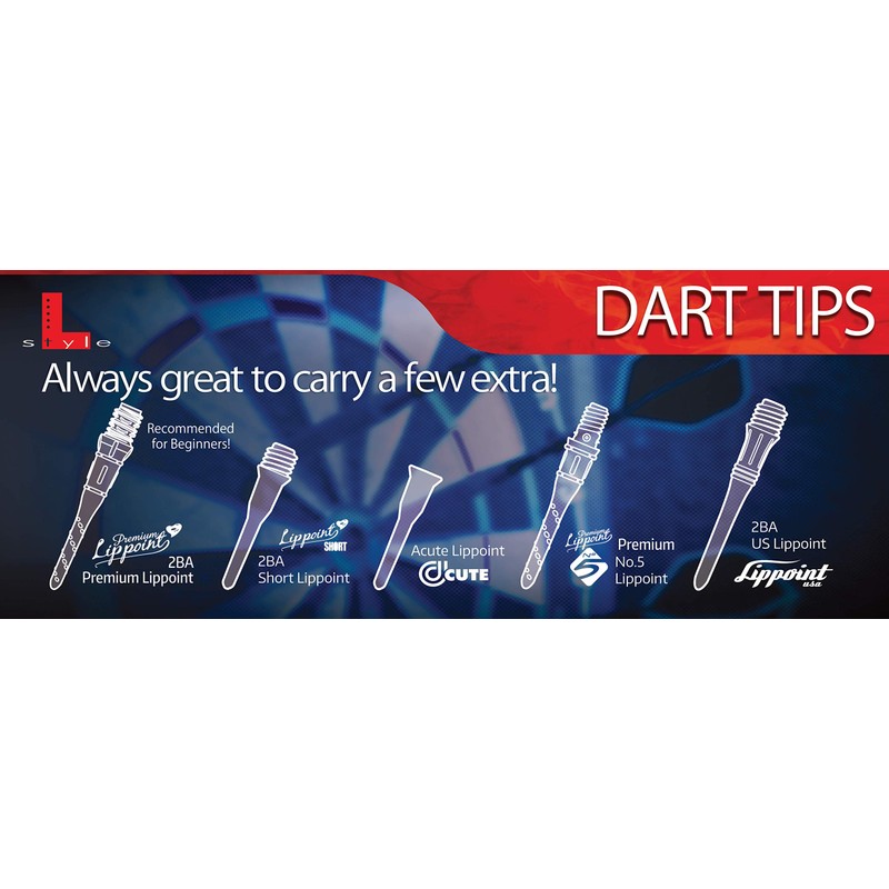 LSTYLE Dartspitzen: Original Lippoint - Soft Tip Dart Points -