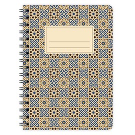 Etmamu 619 Notebook Pattern Morocco No. 3 A6/60 Sheets Graph Paper
