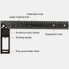 MTSDM Multi Angle Measuring Ruler, Professional 45/90 Degree Multifunctional Right