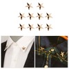 10 PCS Gold Star Pin Badges 4th of July ​Memorial