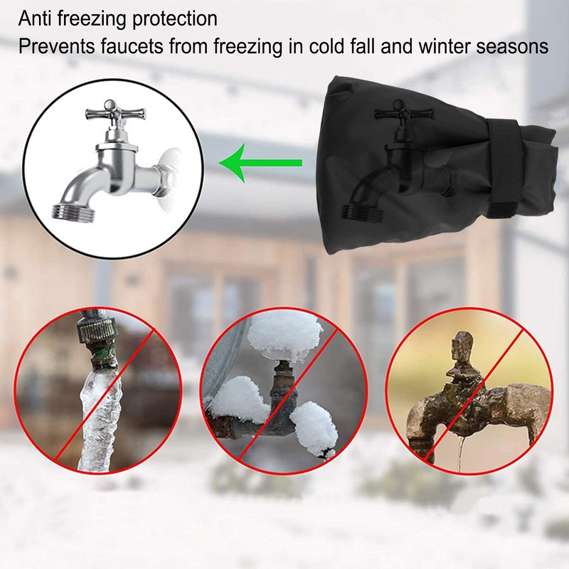 6pcs Tap Cover Thickened Freeze Protection Frost Protection Waterproof Outdoor