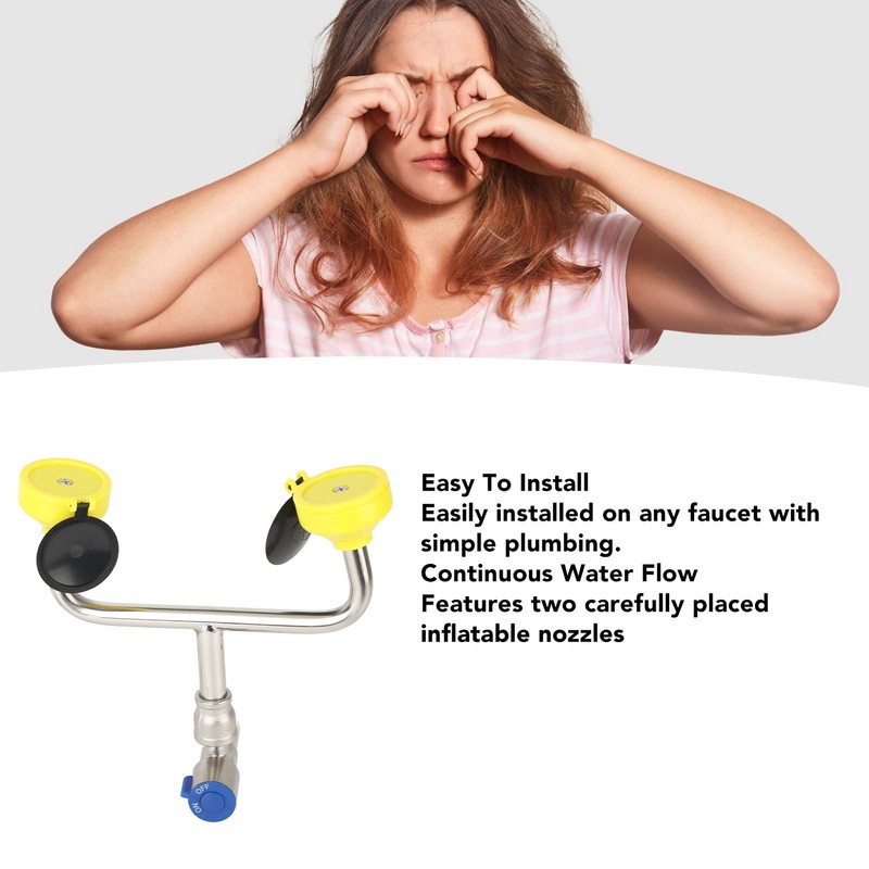 Faucet Mounted Eyewash Station Simple Reliable Emergency Eye Wash Unit