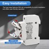 Baomain RT18-32 Fuse Holder Base with 10x1A Ceramic Fuses (10x38mm)
