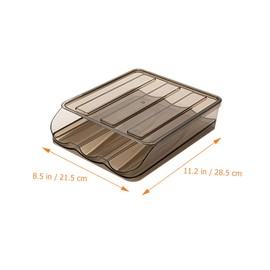 Operitacx Kühlschrank Eierhalter aus Stapelbare Eierbox mit Sichtdesign Aufbewahrungsbox für Kühlschrank Praktische Eierablage Sicher und Langlebig für Frische Lebensmittel