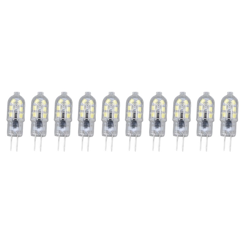 10 Pack G4 2835 LED Bulb Transparent Led Lamp Plug