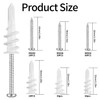 Pack of 220 Self-Drilling Plasterboard Dowels Set: 110 Insulation Dowels,