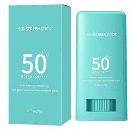 Sunscreen Stick SPF 50,Invisible Sun Stick SPF 50 for Face & Body,Lightweight Water-Resistant Sunscreen,Broad Spectrum Sun Protection,Daily Use Waterproof Sun Block,Moisturizing Sun Cream,Zero Residue