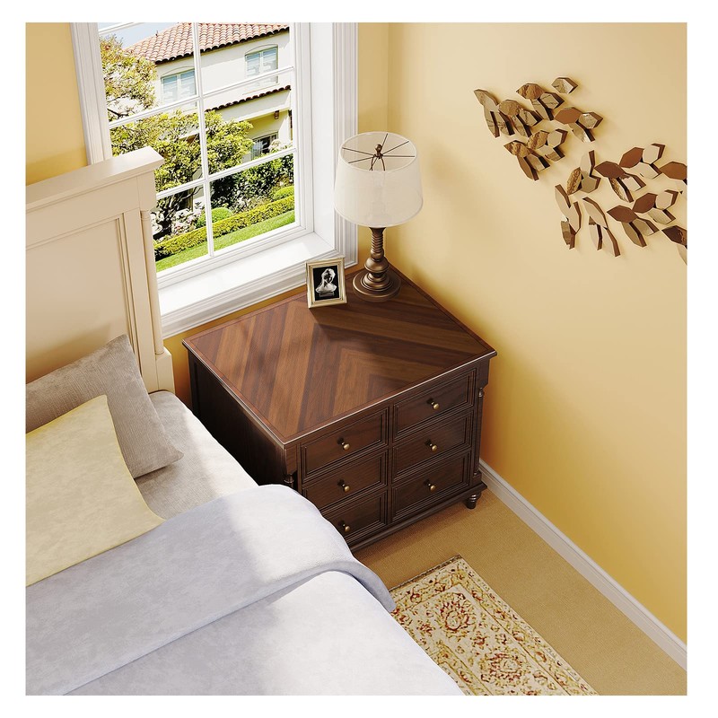 XIXI DECORE Nightstand Cover, Bedside Table Cloth, Side Table Cover