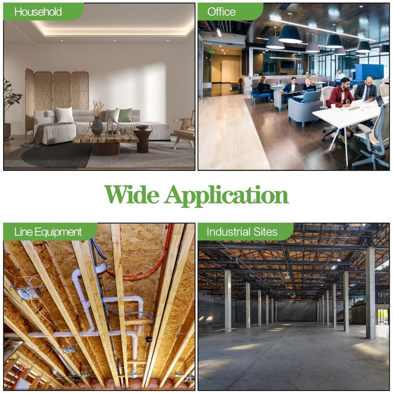 200 Pack 1/2" Half Clamps J-Hook with Nails Set, J