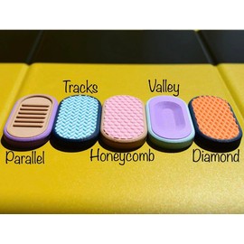 The Pill - Fidget Slider - MozzieMakes - Customizable -:_Silent_Parallel & Diamond_Marina & Purple