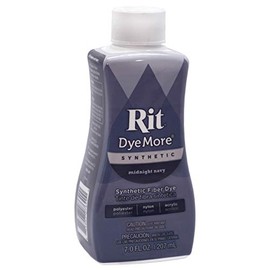Rit DyeMore Liquid Fabric Dye for Synthetic Fabrics 207ml - 13 Colours (Midnight Navy)