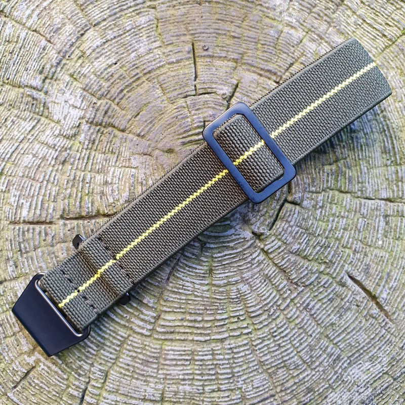 Max French Marine Nationale Elastic Nylon Navy Divers Parachute Watch