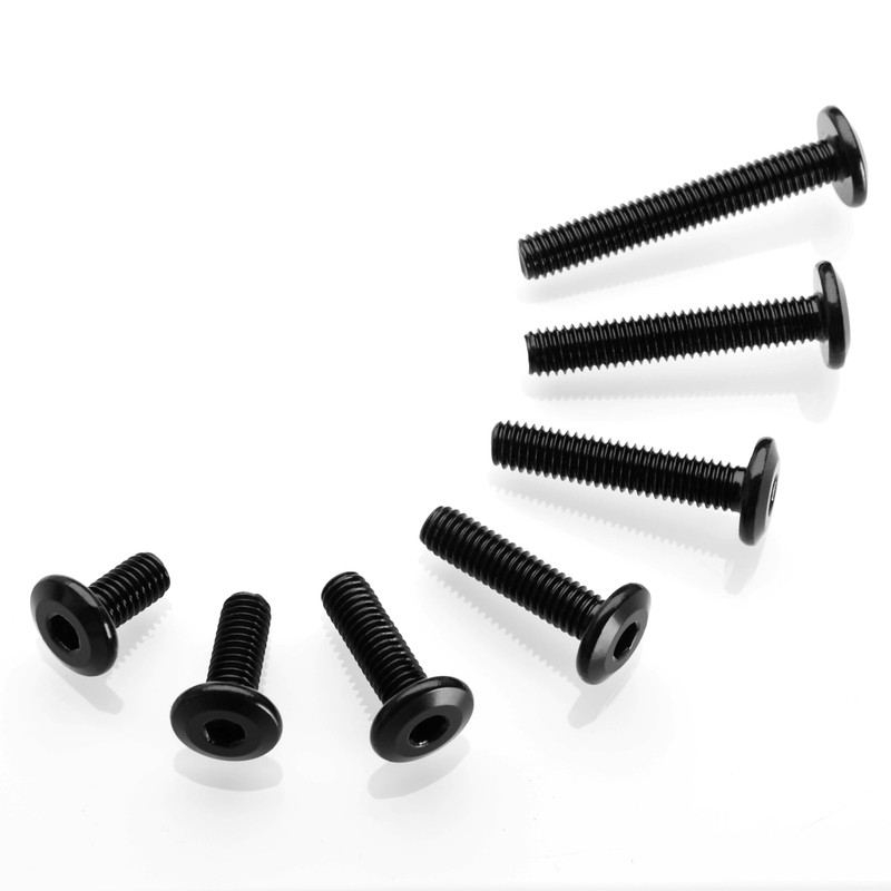 Mywish M6 x 50mm 20Pcs Flat Head Hex Socket Cap