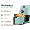 Elite Gourmet 2.1 Quart Mint Air Fryer Oil Free Compact