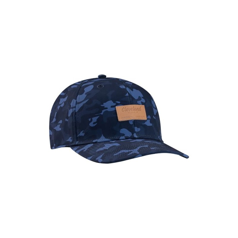 Cleveland Camo Patch Cap (Blue, Adjustable) Snapback Golf Hat