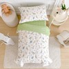 Joyreap 4 Piece Cotton Toddler Bedding Set for Girls, Flowers