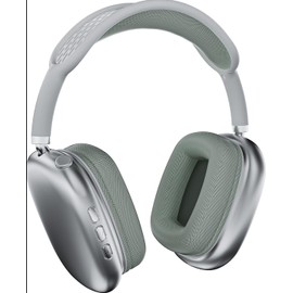 CIRICO HM05 BaseTone Wireless Over-Ear Headphones with Mic, 20H Playtime, Deep Bass, Bluetooth 5.3, Foldable Lightweight for Home Office, Travel, Cellphone, PC, Sliver