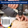 Screw Remover,6pcs Stripped Screw Remover,Damaged Screw Extractor Set Speed Steel,Easy