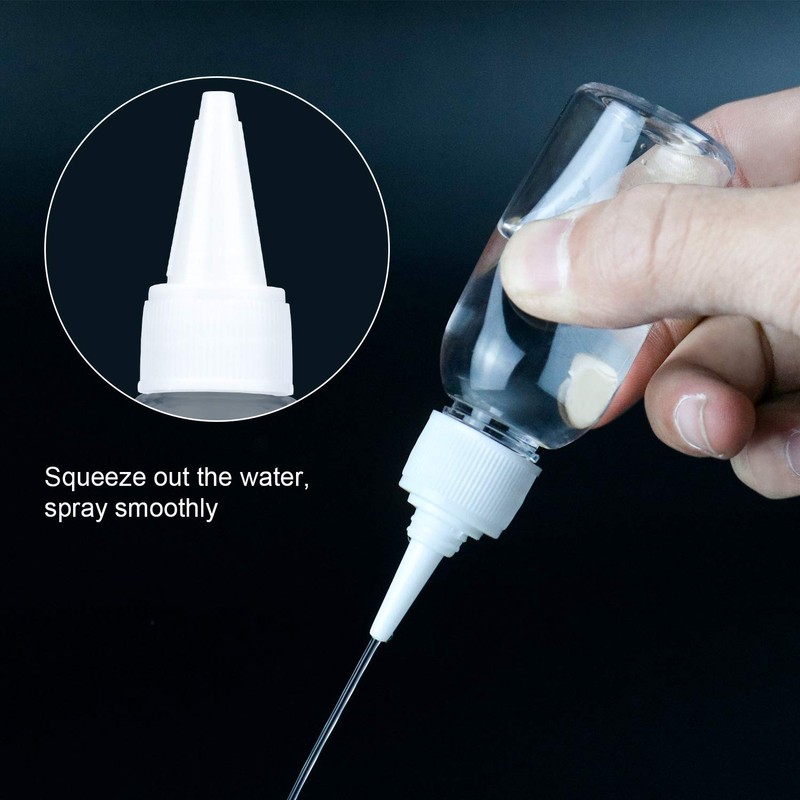 TRENDBOX 1oz / 30ml Plastic Bottle Pointed Mouth Top Cap