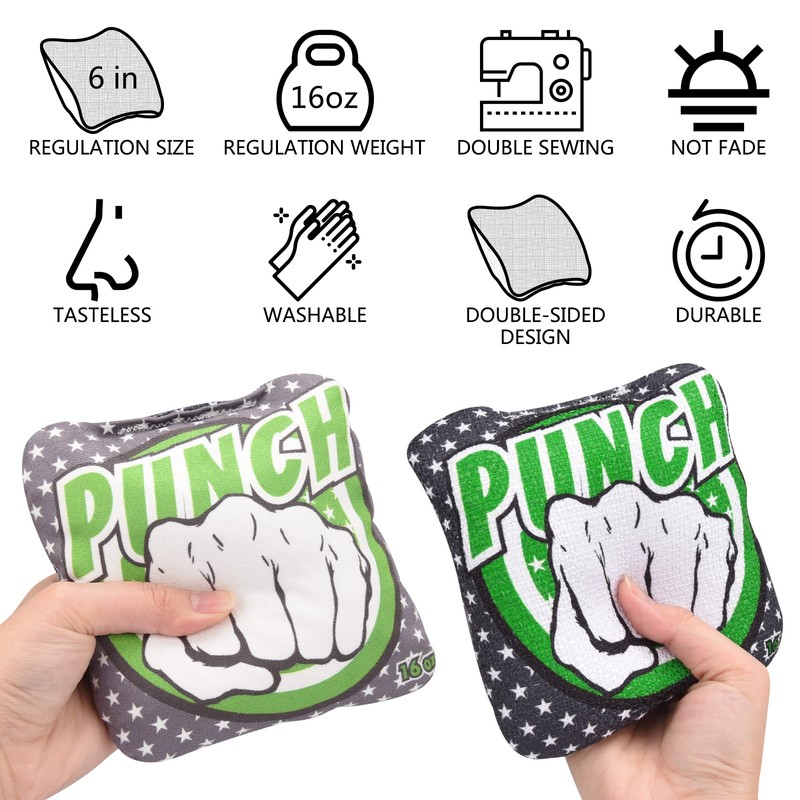 Cornhore Bags, Bean Bags for Cornhole Set of 4 Regulation