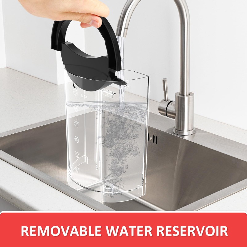 KITCHENTREND 10-Cup Programmable Coffee Maker with Permanent Filter, Removable Water