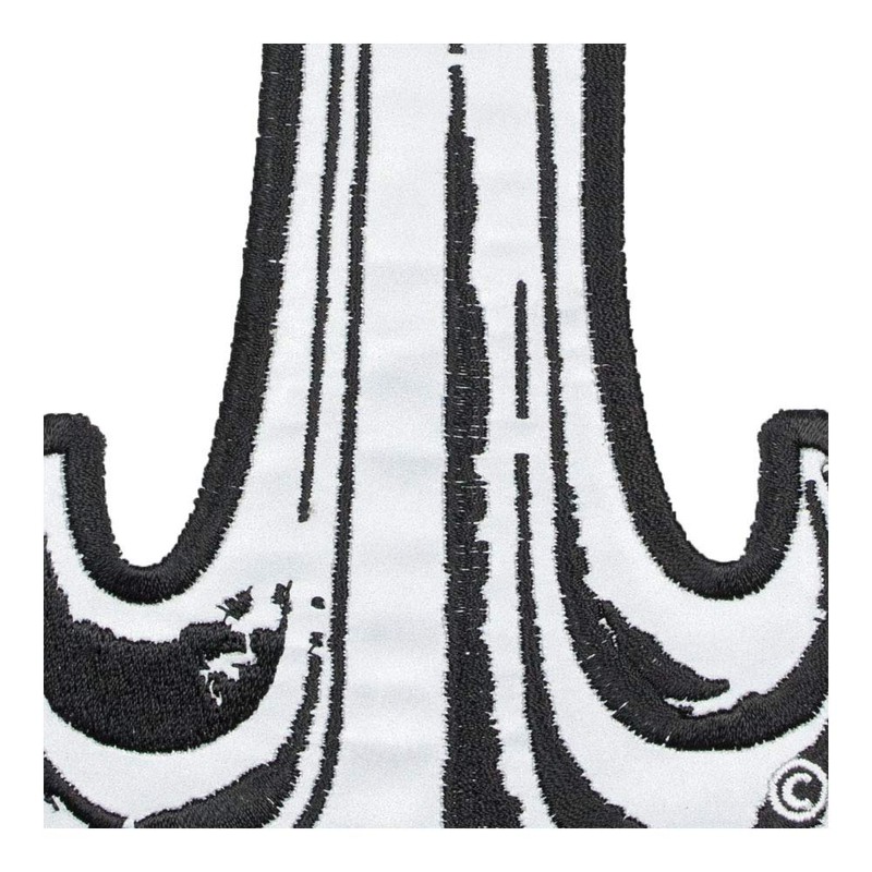 Reflective Steel Cross Patch, Large Size