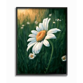Stupell Industries Daisy Details in Field of Spring Flowers Wall Art, 11x14, Green
