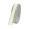 JESEP YONG 5/8 inch Off-White Grosgrain Ribbon with Golden Weft