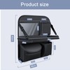 Back Seat Car Organizer with Fold-Out Tray - Upgraded Nappa