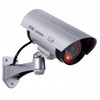 Dummy Security CCD Camera Model - Fake CCTV Surveillance Camera Silver