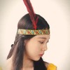Indian Headband Headdress Feather Headband Native American Feather Headband Hair