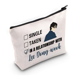 PWHAOO Kdrama Lover Gift Dating Lee Dong-W Makeup Bag Lee Dong-W Fan Cosmetic Bag LeeDong-W Merch