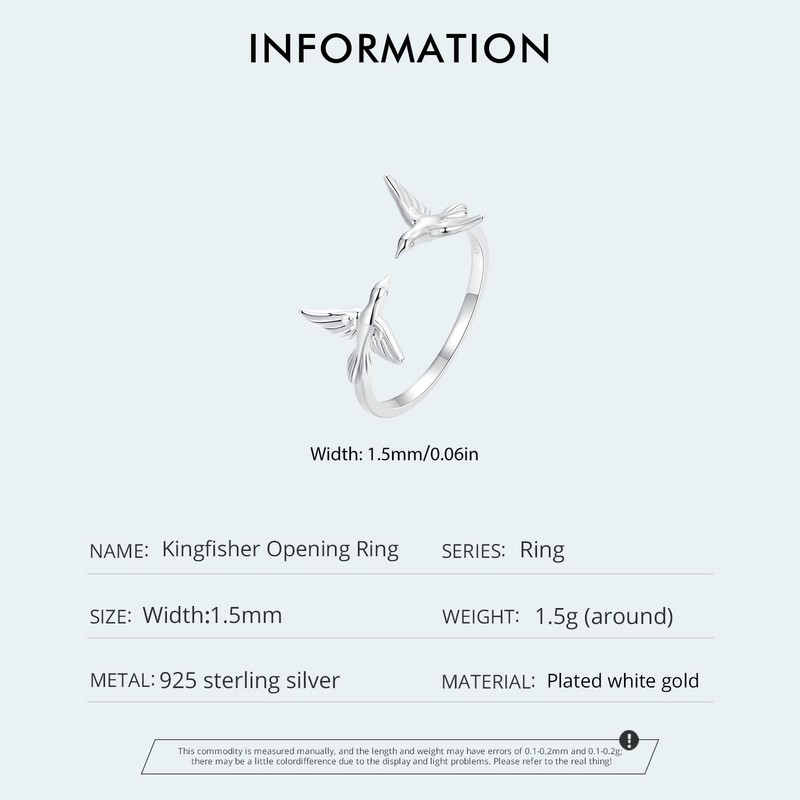 Rockyu Women's Ring, Silver, 925, One Size, Asuka Motif, Opening