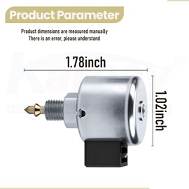 846639 Fuel Shut-Off Solenoid for B&S Engine - Compatible with John D-eere Hu sqvarna Craftsman Mower, Included Wiring Harness, Replaces 694393 692734 497672 497157 495733