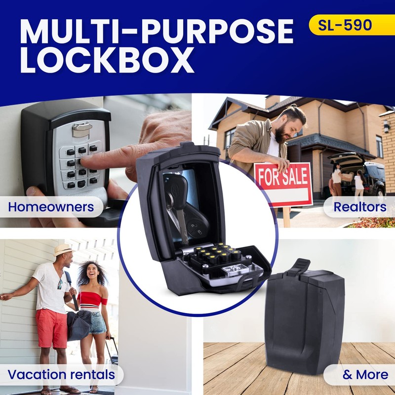 KeyGuard Pro SL-590-Cvr Outdoor Lock Box with Protective Rubber Cover