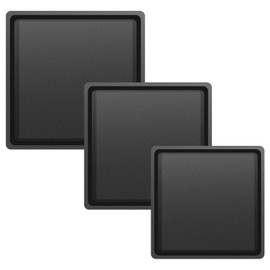 Kritkin 3 Size Square Stepping Stone Mold Internal Diameters 9.3" 12.6" and 14.3" Plastic Stepping Stone Molds for Concrete and Stained Glass for Garden Walk Way