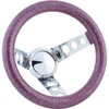 9-3/4 Inch Blue Metalflake Steering Wheel, 5-1/2 Dish