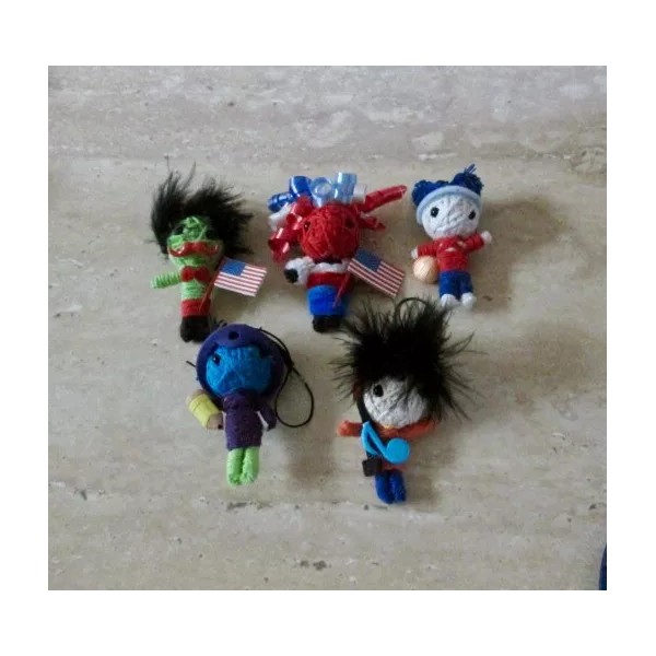 One Lucky Voodoo,String Doll,Purse Keyring,Backpa