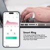 Smart Ring White IP68 Waterproof BT Pedometer Sleep Monitoring Rechargeable
