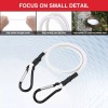 WORKPRO 4PCS 24" White Heavy Duty Bungee Cord Rubber Straps