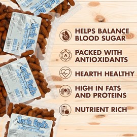 Uncle Bud's Deep Fried Peanuts In Shell (4-Pack) | Salt and Vinegar Peanuts, Salted Peanuts In The Shell, Shelled Peanuts Snack Pack, Nuts Individual Packs, Organic Peanuts Bulk, Peanuts Salted