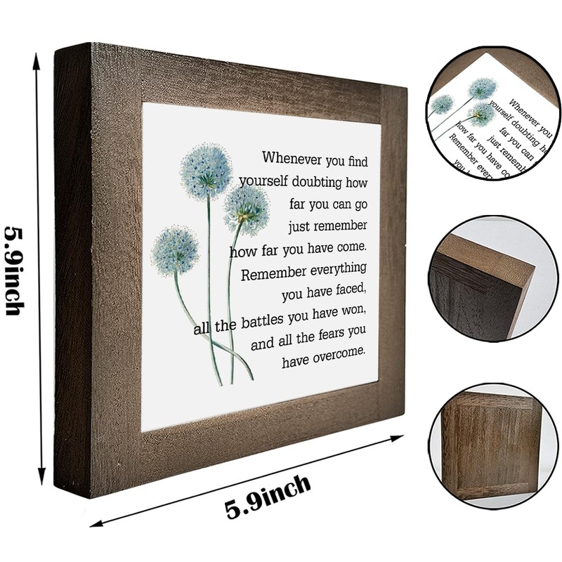 Inspirational Quote Wood Plaque Sign, Be Brave Sign, Whenever You