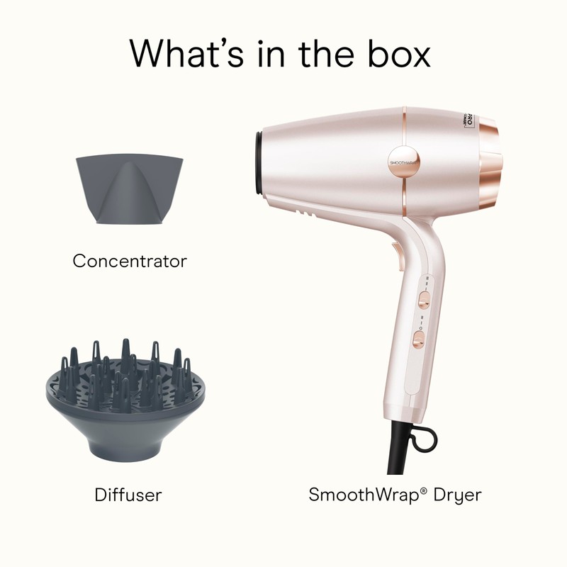 INFINITI PRO CONAIR SmoothWrap Hair Dryer, Blow Dryer with Diffuser