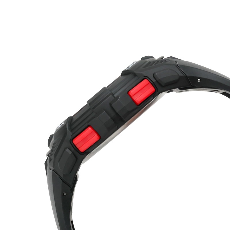Clefer TS-D317-RD Men's Sports Watch, Digital Waterproof, Backlight, Date and