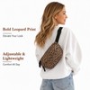 1-Piece Leopard Print Bag, Khaki Animal Print Bum Bag